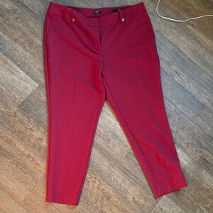 LOFT Plus Burgundy Pants